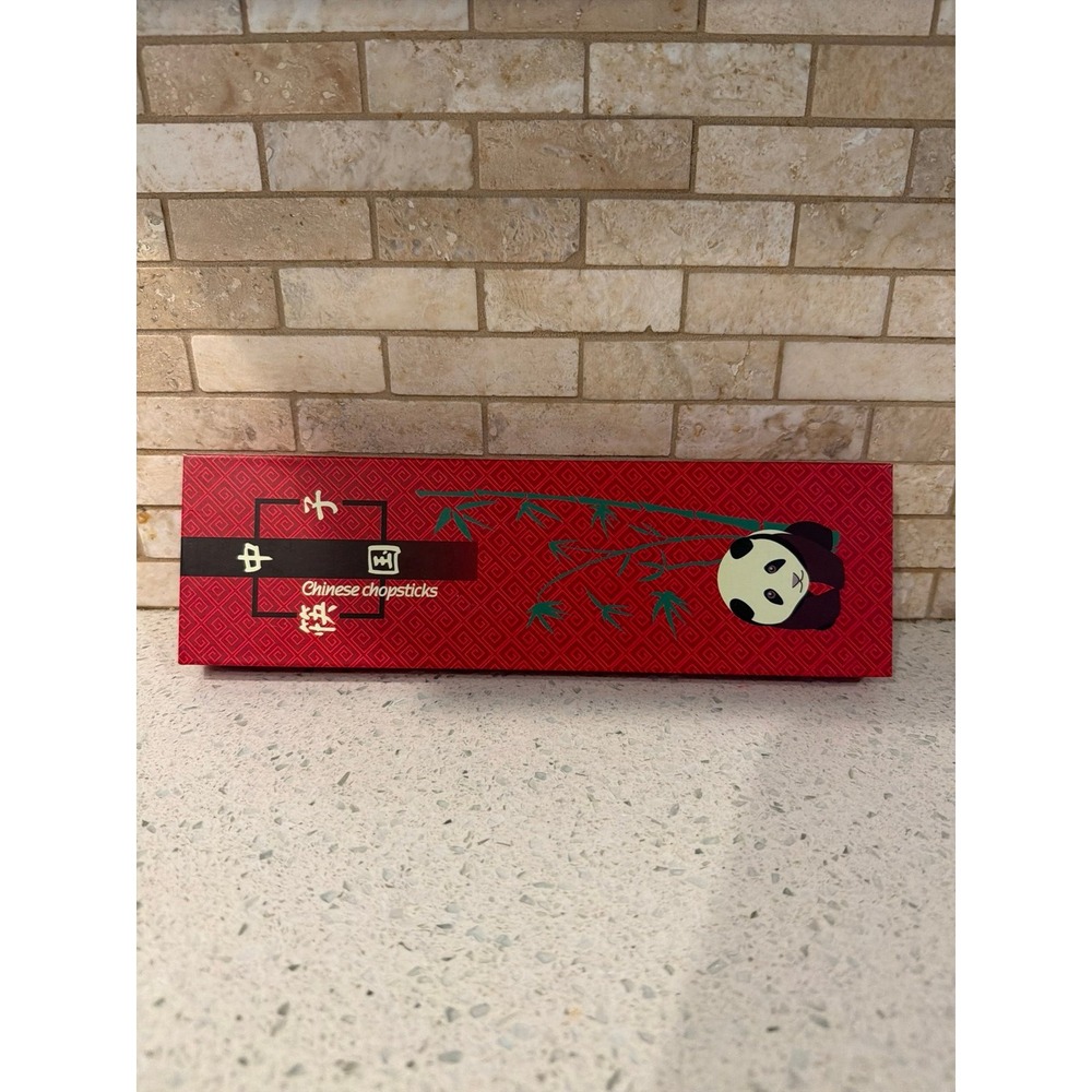 Disney Panda Chinese Chopsticks Set Panda Holders Decorative Gift Box Asian
